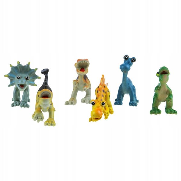 RUBBER ANIMAL SET: DINOSAURS