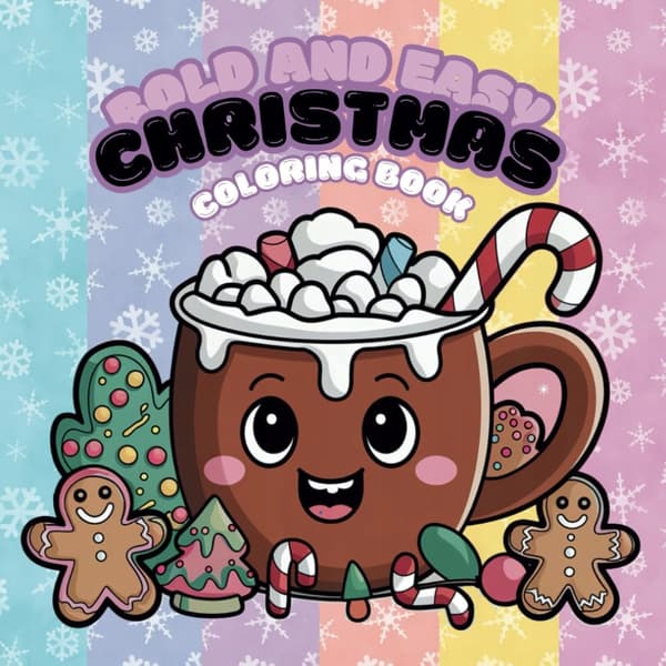Bold and Easy Christmas Colouring Book