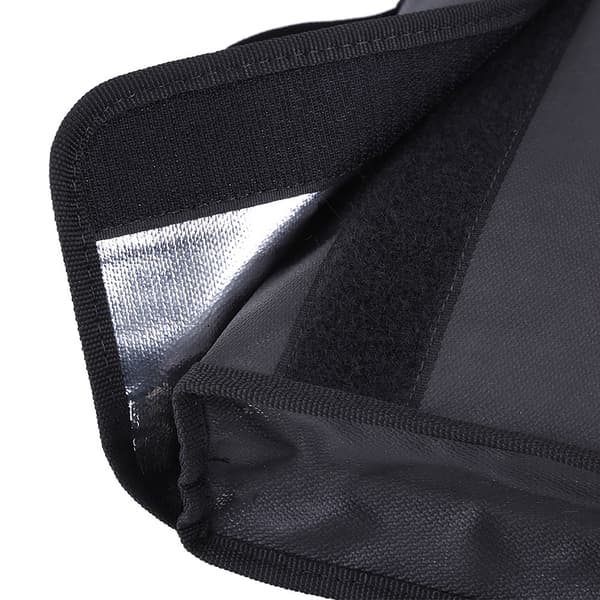 Double-sided fire-resistant bag for cash and documents, designed for a LiPo battery (38 *