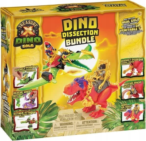 TREASURE X DINO GOLD T-REX DINOSAUR + PTERODACTYL