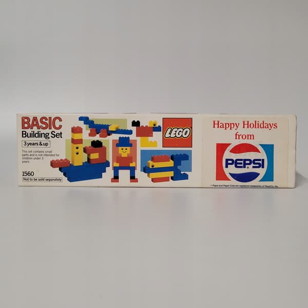 Lego Pepsi Christmas Set 1560 Father Christmas Basic bricks MISB 1985
