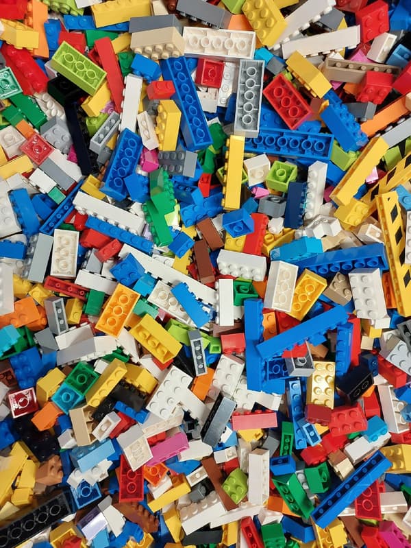 LEGO MIX 400g – assorted, colourful building bricks