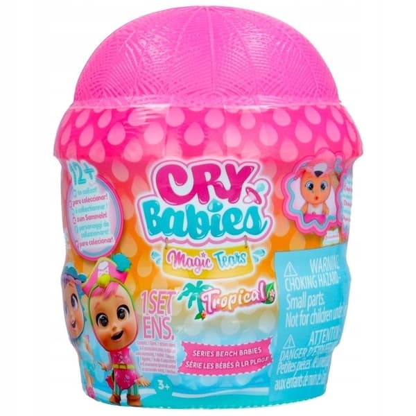 CRY BABIES MAGIC TEARS TROPICAL BEACH BABIES DOLL + ACCESSORIES