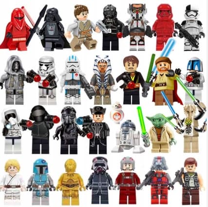 LEGO 1 random STAR WARS MINIFIGURE + accessory with a minifigure hat – NEW