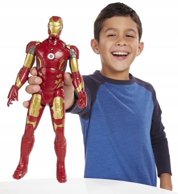 INTERACTIVE IRON MAN action figure with sound effects by HASBRO, model: B1494 TITAN HERO
