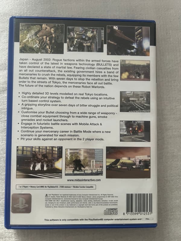 ROBOT WARLORDS PS2