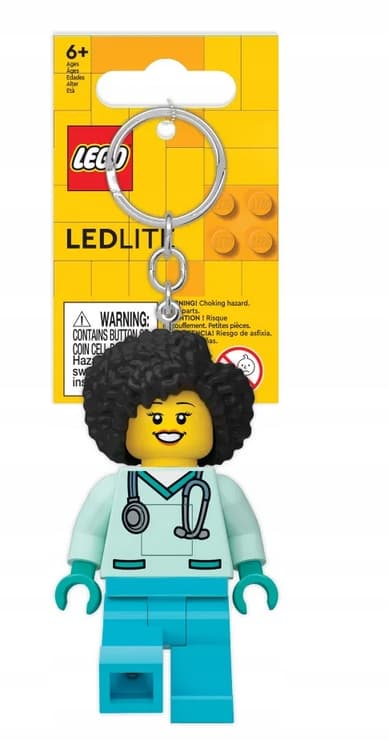 LEGO Keyring with Torch – Dr Flieber + LEGO GIFT BAG