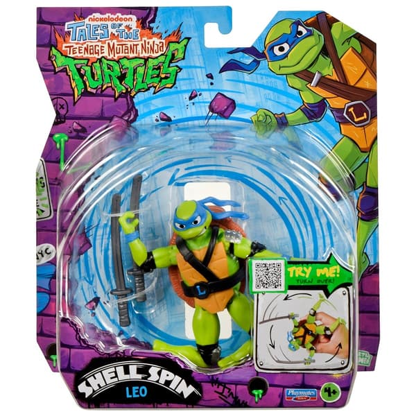 Leo action figure with a mechanical rotating shell, 11.5 cm series