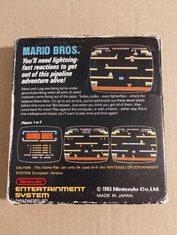 The NES Mario Bros game