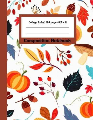 Halloween Composition Book: College-ruled Notebook | Lined Journal | 120
