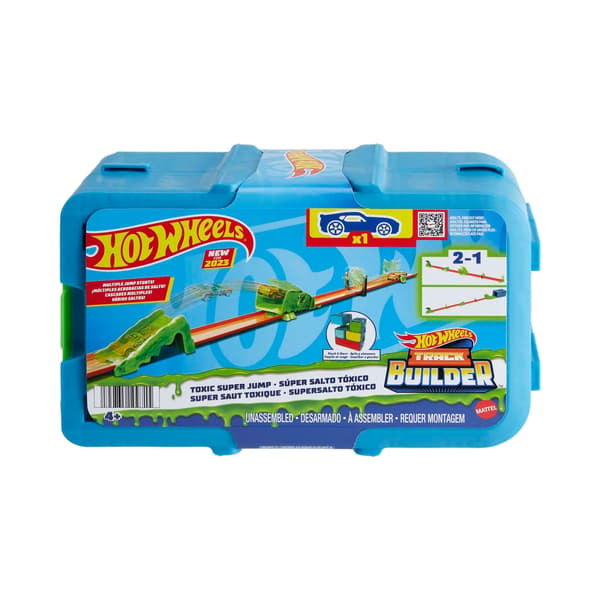 Hot Wheels Track Builder Track Set with Racing Accessories + Vehicle