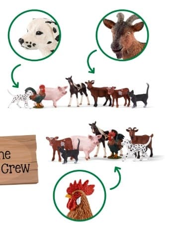 FARMA 7 REALISTIC ANIMAL FIGURES – SET FOR CHILDREN AGED 3+