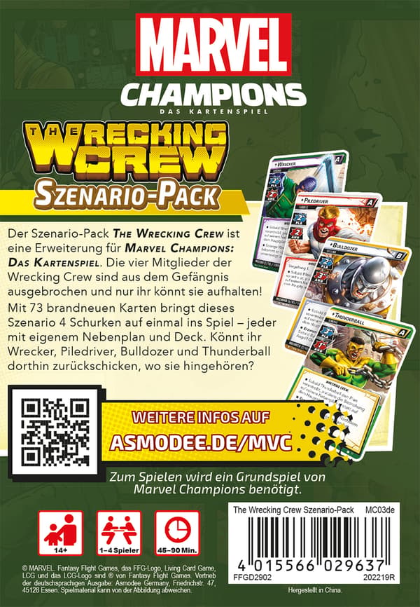 Marvel Champions: Scenario Pack – The Wrecking Crew