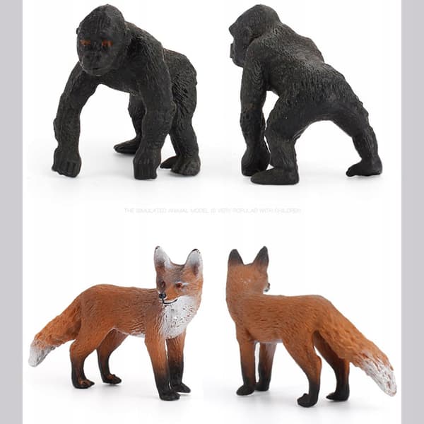 Plastic figurines – Painted educational set: Elephant (animal model B)
