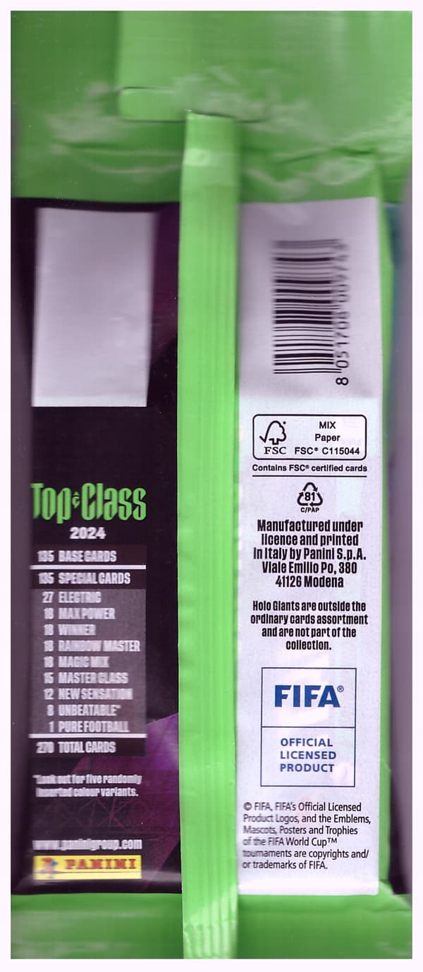 PANINI TOP CLASS 2024 – cards – FATPACK