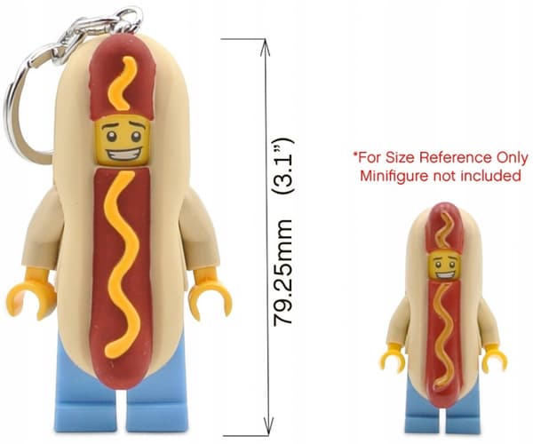 LEGO LED TORCH KEYRING – HOT DOG KEYRING