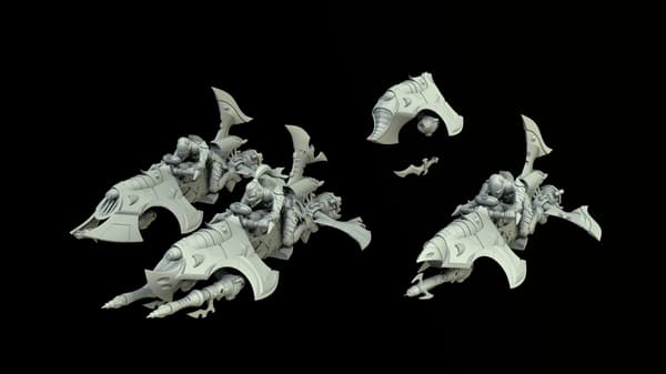 Drukhari Jet Bikes – Drukhari Archon Proxy, Warhammer 40,000