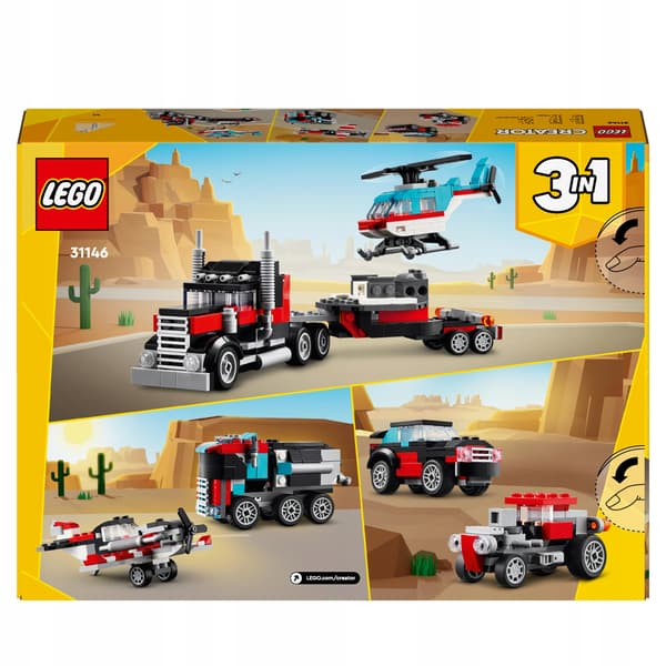 LEGO Creator Flatbed Truck with Helicopter 31146