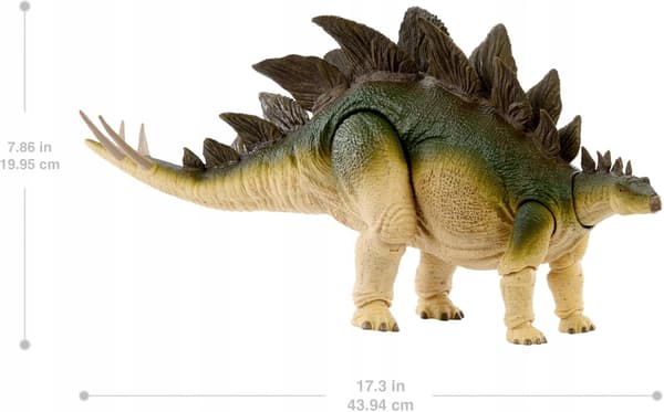 COLLECTOR’S STEGOSAURUS DINOSAUR FIGURINE WITH A RIGID TAIL