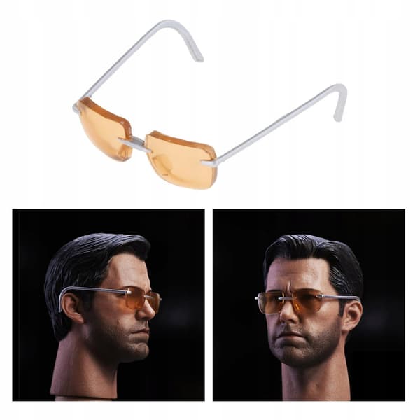 Sunglasses 1/6 Scale Doll Eyewear Sunglasses Alloy Frame Round C