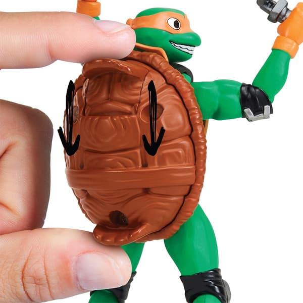 Mikey action figure with a mechanical rotating shell function – 11.5 cm series