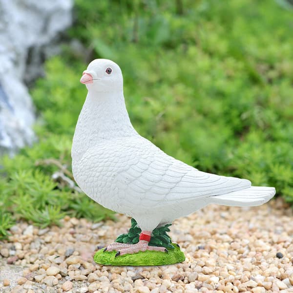 Simulation Pigeon Ornament Collections Figurines Artificial Pigeon Style B