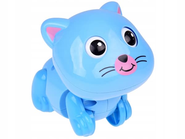 FOR CHILDREN: WIND-UP COLOURFUL KITTY – 1 PC