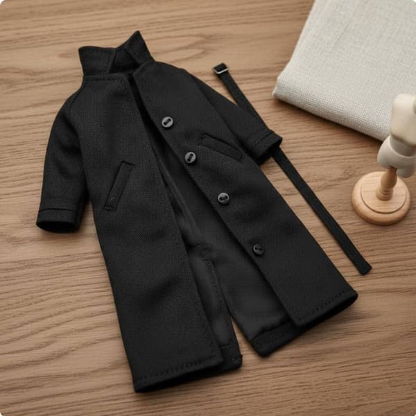1/12 scale style coat. Inner figure jacket made from wire for black