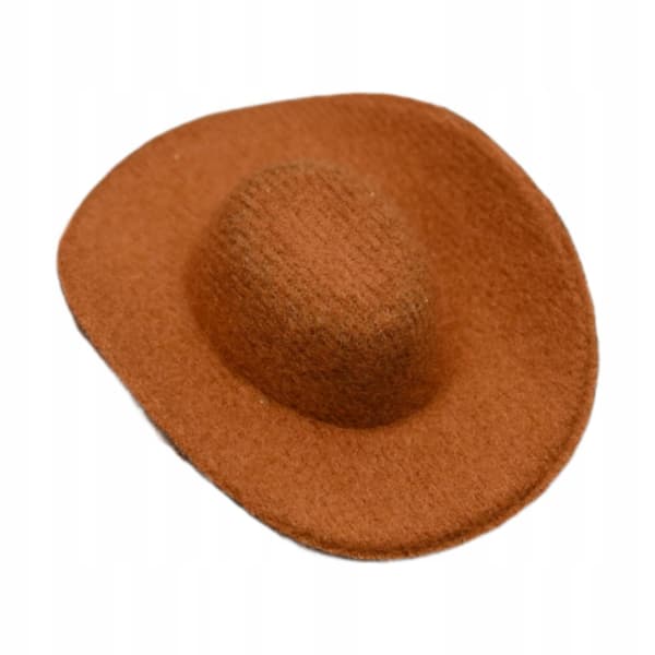 1:6 scale cowboy hat. Collectable handmade item. ‘Pretend & Play’ range. Brown