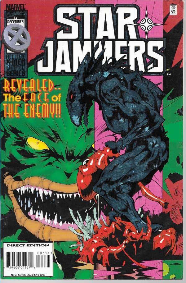 Marvel Starjammers Comic 1–4/1995, featuring the X-Men, FOIL