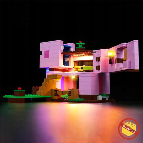 LED lighting for the LEGO 21170 Minecraft Pig-Shaped House set
