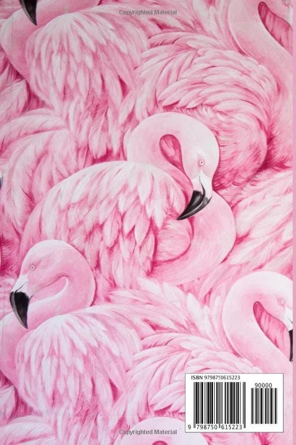 Journal: pink flamingo-patterned planner