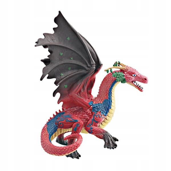 Dragon Mythical Toy 6.69 PVC Model Figure Artwork - Red Mythical Creature