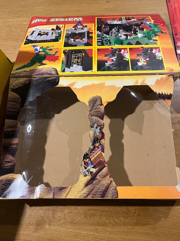 LEGO Castle Fire-Breathing Fortress with box and instructions (incomplete)
