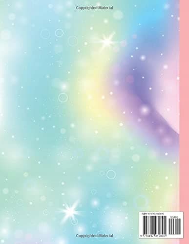 Primary Composition Notebook: Kawaii Rainbow Star Cute Girl