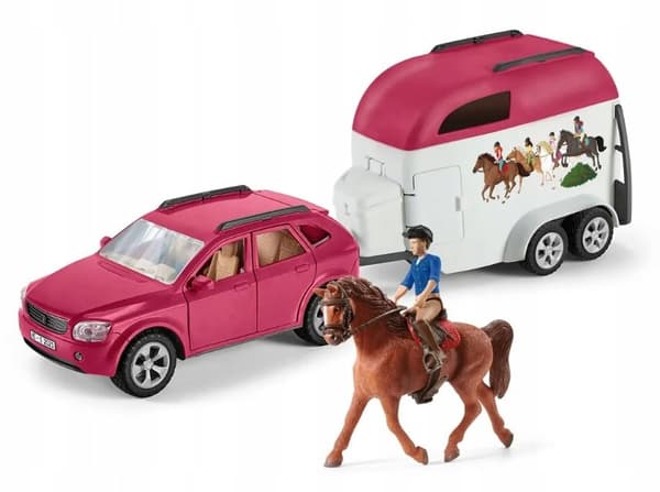 Schleich 72223 Car and Trailer Set