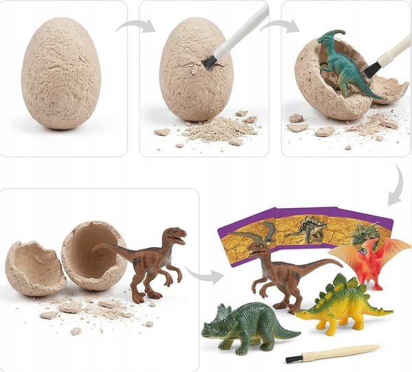 Dinosaur Mine: Archaeological Dig Set with 12 Large Eggs
