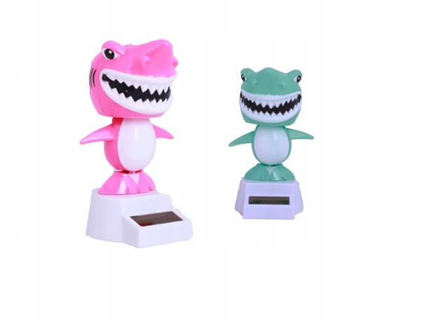 Solar-powered shark wobbler, assorted colours 1001338