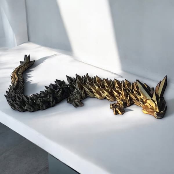 3D Dragon 35cm Dragon figurine Crystal dragon Flexi dragon articulated