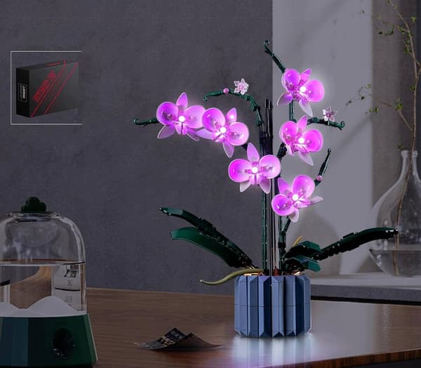 Lighting set for LEGO Creator Bonsai, purple version 10311 (LEGO not included)