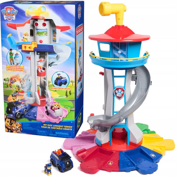 PSI PATROL OBSERVATION TOWER 81 CM + VEHICLE AND CHASE FIGURINE