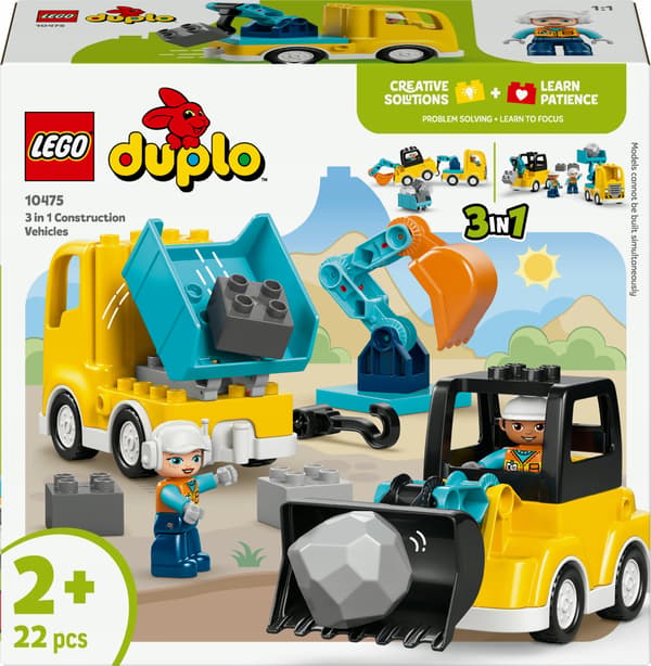 LEGO DUPLO 3-in-1 Construction Vehicles 10475