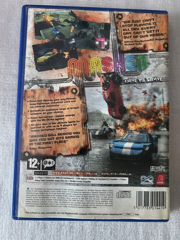 MASHED PS2 LAUNCH EDITION