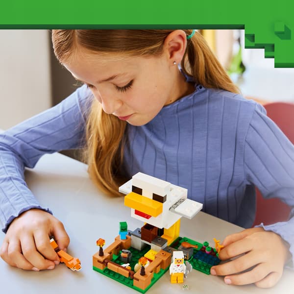 LEGO Minecraft 21585 Chicken Farm, building bricks