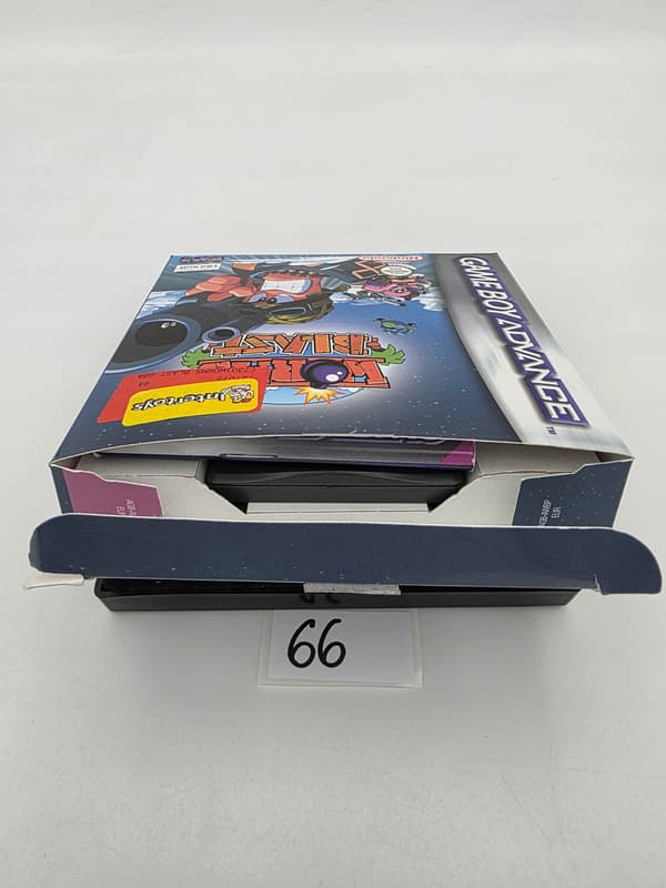 GAME BOY ADVANCE WORMS BLAST ORIGINAL CARDBOARD BOX
