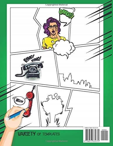 Blank Comic Book: Draw your own comics using a variety of templates