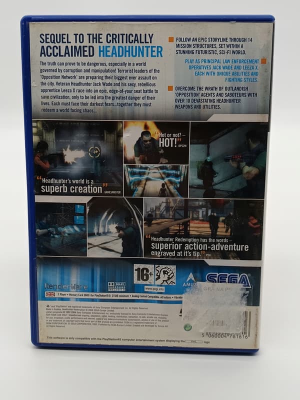 Headhunter Redemption for Sony PlayStation 2 (PS2)