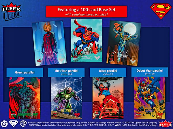 Upper Deck Fleer Ultra Superman Hobby Pack Cards