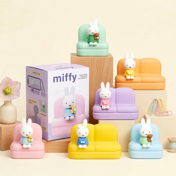Original Miffy Sofa Phone Stand Blind Box collectable figurine