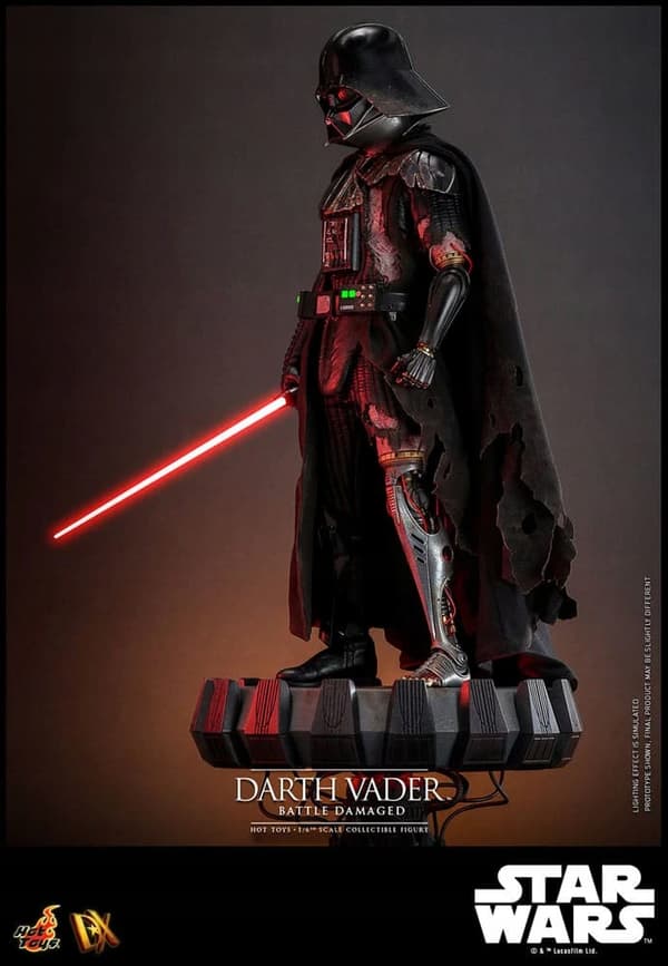 Darth Vader Battle-Damaged Star Wars 1/6 Scale Figure, 35 cm